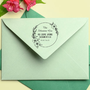 Retouradres Aangepaste scriptfamilie Zelfinktende Stempel