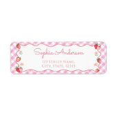 Retouradres aardbeienbessen etiket (Voorkant)