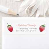 Retouradres aardbeienproducent etiket (Insitu)