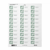 Retouradres afgestudeerde klas van 26 etiket (Full Sheet)