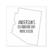 Retouradres Arizona State Zelfinktende Stempel (Design)