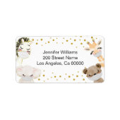 Retouradres baby shower etiket (Voorkant)