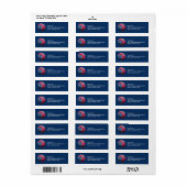 Retouradres basketbal 4 juli etiket (Full Sheet)
