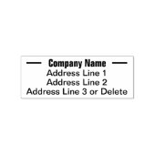 Retouradres bedrijfsnaam rubberstempel (Afrduk)