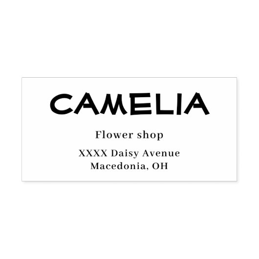 Retouradres bedrijfsnaam zelfinktende stempel (Design)