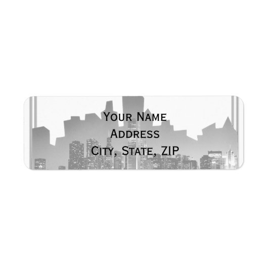 Retouradres bestemming Chicago Etiket (Voorkant)