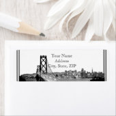 Retouradres bestemming San Francisco Etiket (Insitu)