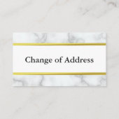 Retouradres Bewegende aankondiging Wit en Goud (Achterkant)