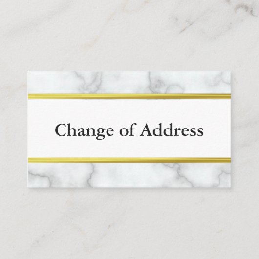 Retouradres Bewegende aankondiging Wit en Goud (Achterkant)