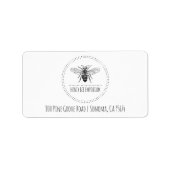 Retouradres bijen etiket (Voorkant)