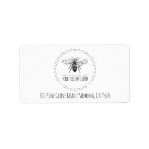 Retouradres bijen etiket