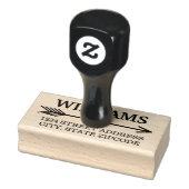 Retouradres Boho Arrow Rubberstempel (Stempel)