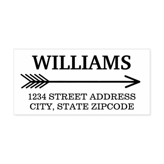 Retouradres Boho Arrow Zelfinktende Stempel (Design)