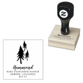 Retouradres bomen rubberstempel (Gestempeld)