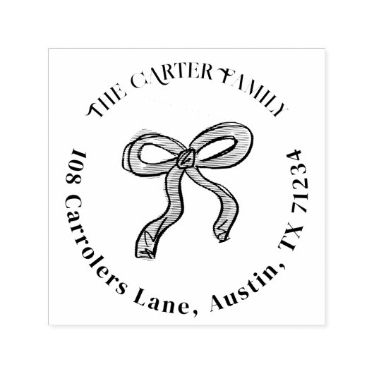 Retouradres boog illustratie  zelfinktende stempel (Design)