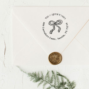 Retouradres boog illustratie zelfinktende stempel