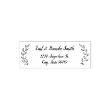 Retouradres botanisch randschrift