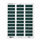 Retouradres Bright Cirkelmonogram Etiket (Full Sheet)