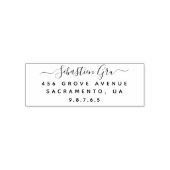 Retouradres bruiloft  zelfinktende stempel (Design)