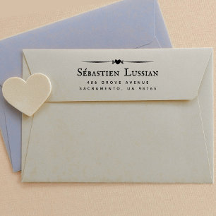 Retouradres bruiloft zelfinktende stempel