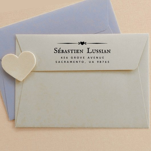 Retouradres bruiloft zelfinktende stempel