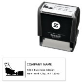 Retouradres Business Lawn Mower Gardener Grass Zelfinktende Stempel (In situ)