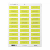 Retouradres Chartreuse Persoonlijk Elegant Etiket (Full Sheet)