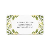 Retouradres citroenen groen etiket (Voorkant)