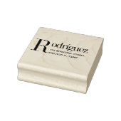Retouradres Clean Simple Minimal Typography Rubberstempel (Stempel)