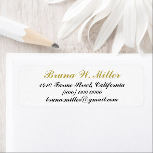 Retouradres Commerciële lettertypecaligrafie Etiket