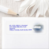 Retouradres cruiseschip etiket (Insitu)