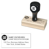 Retouradres Custom Business Logo Professional Rubberstempel (Gestempeld)