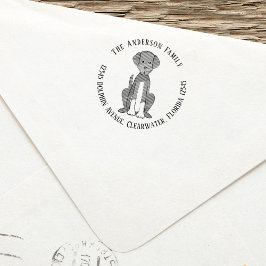 Retouradres Custom Family Pet Zelfinktende Stempel