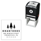 Retouradres Dennenbomen Zelfinktende Stempel (In situ)