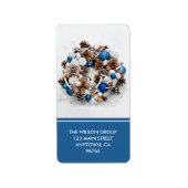 Retouradres dennenkrans etiket (Voorkant)