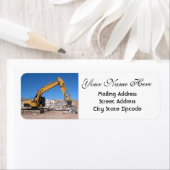 Retouradres Digger Excavator Etiket (Insitu)