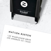 Retouradres | Eenvoudig minimalistisch modern, sti Zelfinktende Stempel