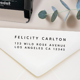 Retouradres | Eenvoudig minimalistisch modern, sti Zelfinktende Stempel