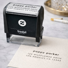 Retouradres | Eenvoudig Minimalistisch Modern Tren Zelfinktende Stempel