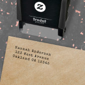 Retouradres | Eenvoudig  schrijfmachine Zelfinktende Stempel