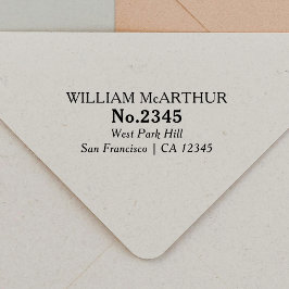 Retouradres Eenvoudige  typografie Zelfinktende Stempel