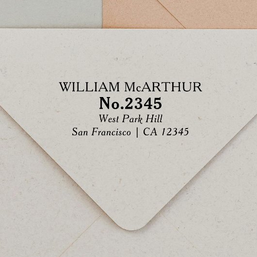 Retouradres Eenvoudige  typografie Zelfinktende Stempel