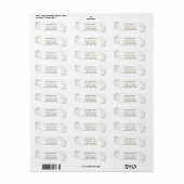 Retouradres | Elegant Alabaster Peonies Etiket (Full Sheet)