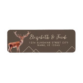 Retouradres Elegant Buck Weddings Etiket (Voorkant)
