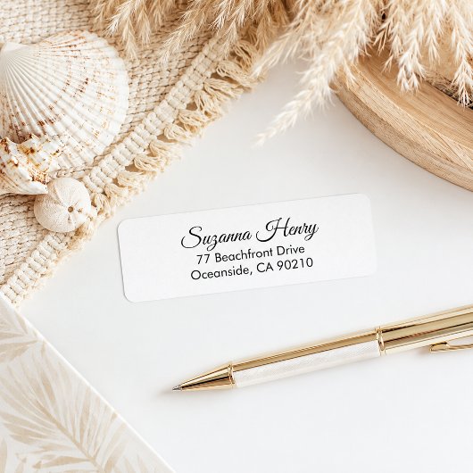 Retouradres _elegant handgeschreven retouradres etiket