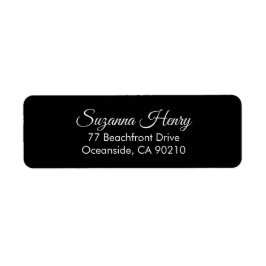 Retouradres _elegant handschrift retouradres etiket