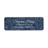 Retouradres _elegant handschrift retouradres etiket (Voorkant)