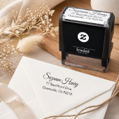 Retouradres _elegant handschrift zelfinktende stempel