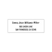 Retouradres Elegant Modern Clean Script Zelfinktende Stempel (Design)