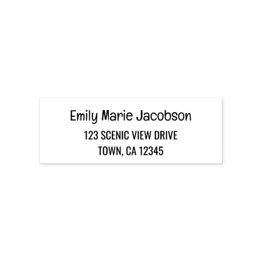 Retouradres | Elegant modern handschrift Zelfinktende Stempel (Design)